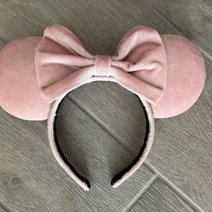 Velvet pink Mickey ears